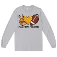 Moon Dust peace love football Long Sleeve Tee - AdoDesignShop