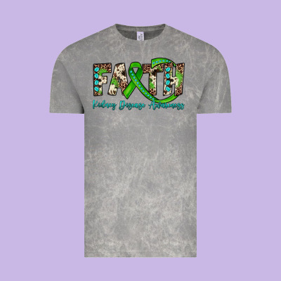 Faith Kidney Disease Awareness Vintage Tee Designed By Jahusdesignshop