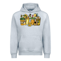 Heather Grey Honey bee coffee cups Urban Hoodie - HowdyJamesFarm