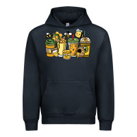 Navy Honey bee coffee cups Urban Hoodie - HowdyJamesFarm