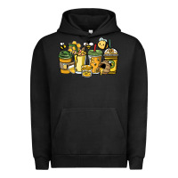Pigment Black Honey bee coffee cups Urban Hoodie - HowdyJamesFarm