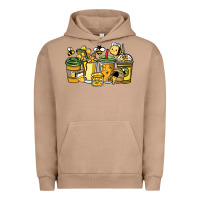 Pigment Burro Honey bee coffee cups Urban Hoodie - HowdyJamesFarm