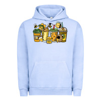 Pigment Grape Ice Honey bee coffee cups Urban Hoodie - HowdyJamesFarm