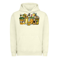 Pigment Pistachio Honey bee coffee cups Urban Hoodie - HowdyJamesFarm