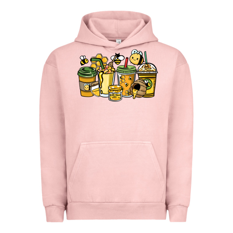 Honey Bee Coffee Cups Urban Hoodie by HowdyJamesFarm | Teevron