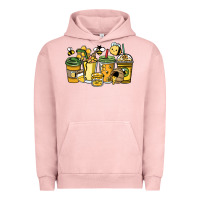 Pigment Salmon Honey bee coffee cups Urban Hoodie - HowdyJamesFarm