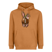 Meerkat American Football Easter Bunny Heavyweight Hoodie - BundleAndBundleShop