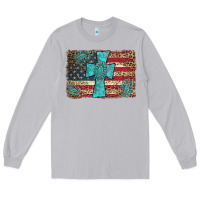 Moon Dust flag and turquoise cross Long Sleeve Tee - AdoDesignShop
