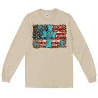 Mushroom flag and turquoise cross Long Sleeve Tee - AdoDesignShop
