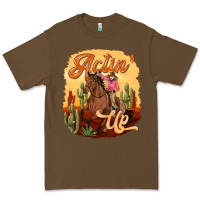Cacao cowgirl actin up Premium Tee - texasbilliewilder
