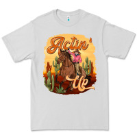Dove Grey cowgirl actin up Premium Tee - texasbilliewilder