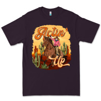 Plum cowgirl actin up Premium Tee - texasbilliewilder