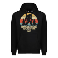 Black Bigfoot Social Distancing World Champion Premium Hoodie - Bettercallsaul