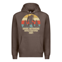Coffee Bigfoot Social Distancing World Champion Premium Hoodie - Bettercallsaul