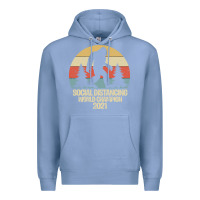 Colony Blue Bigfoot Social Distancing World Champion Premium Hoodie - Bettercallsaul