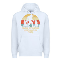 White Bigfoot Social Distancing World Champion Premium Hoodie - Bettercallsaul