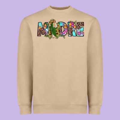 San Judas Madre Sunflower Heavyweight Sweatshirt Designed By Jahusdesignshop