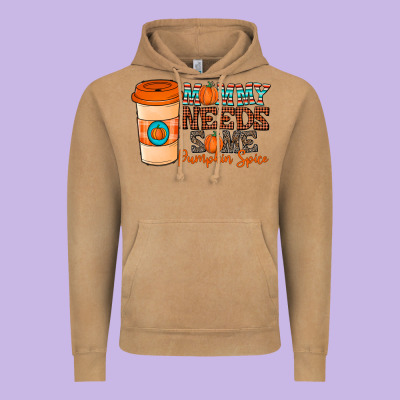 Mommy Needs Some Pumpkin Spice Vintage Hoodie Designed By Cowhidedigitalart