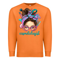 Carrot Messy Bun Cosmetologist Bbs Premium Sweatshirt - BundleAndBundleShop