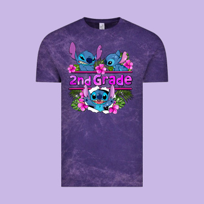 Preview Flower Stitch 2nd Grade Vintage Tee Designed By Adodesignshop