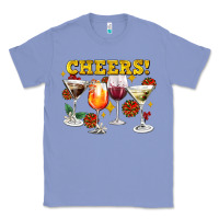 Colony Blue Cheers Christmas Coctail Classic Tee - AdoDesignShop