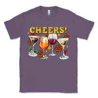 Lavender Cheers Christmas Coctail Classic Tee - AdoDesignShop