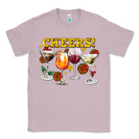 Lilac Cheers Christmas Coctail Classic Tee - AdoDesignShop