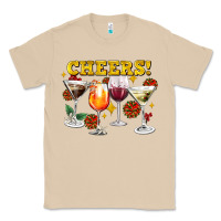 Mushroom Cheers Christmas Coctail Classic Tee - AdoDesignShop
