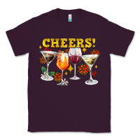 Plum Cheers Christmas Coctail Classic Tee - AdoDesignShop