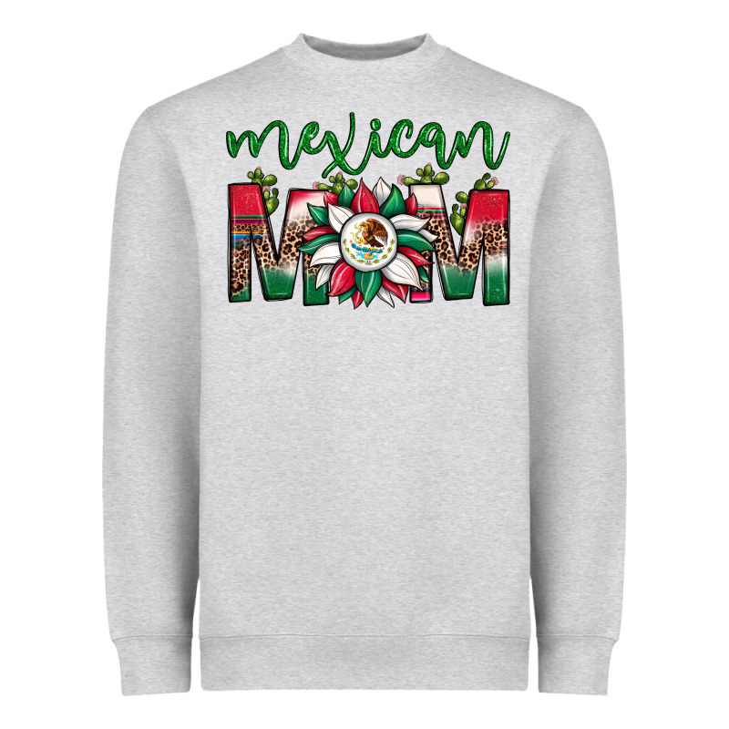 Mexican Flag Sunflower Mom Leopard Heavyweight Sweatshirt by JahusDesignShop | Teevron