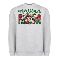 Heather Grey mexican flag sunflower mom leopard Heavyweight Sweatshirt - JahusDesignShop