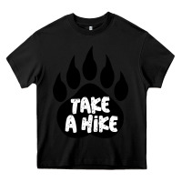 Black take a hike Heavy Core Tee - Unal Design
