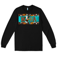 Black mama holstein cow license plate Long Sleeve Tee - Artiststas