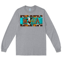 Heather Grey mama holstein cow license plate Long Sleeve Tee - Artiststas