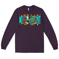 Plum mama holstein cow license plate Long Sleeve Tee - Artiststas