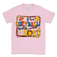 Bubblegum Pink its a softball kinda day Classic Tee - AdoDesignShop