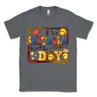 Charcoal Heather its a softball kinda day Classic Tee - AdoDesignShop