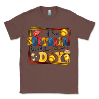 Chestnut its a softball kinda day Classic Tee - AdoDesignShop