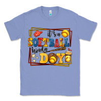Colony Blue its a softball kinda day Classic Tee - AdoDesignShop