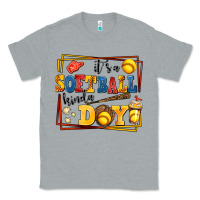 Heather Grey its a softball kinda day Classic Tee - AdoDesignShop