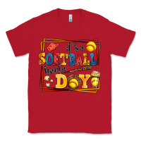 Red its a softball kinda day Classic Tee - AdoDesignShop