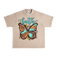 French Oak faith leopard butterfly Urban Heavy Tee - JahusDesignShop