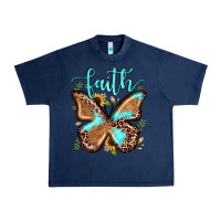 Navy faith leopard butterfly Urban Heavy Tee - JahusDesignShop