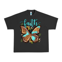 Pigment Black faith leopard butterfly Urban Heavy Tee - JahusDesignShop