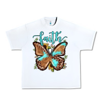 White faith leopard butterfly Urban Heavy Tee - JahusDesignShop