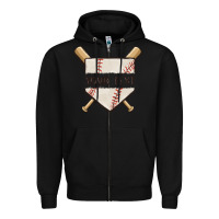 Black preview custom baseball Zipper Hoodie - MaliasSmallBusiness