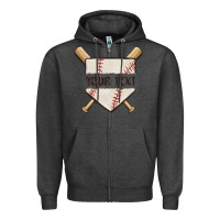 Charcoal Heather preview custom baseball Zipper Hoodie - MaliasSmallBusiness