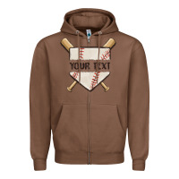 Chestnut preview custom baseball Zipper Hoodie - MaliasSmallBusiness