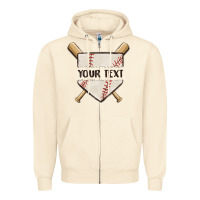Sandshell preview custom baseball Zipper Hoodie - MaliasSmallBusiness