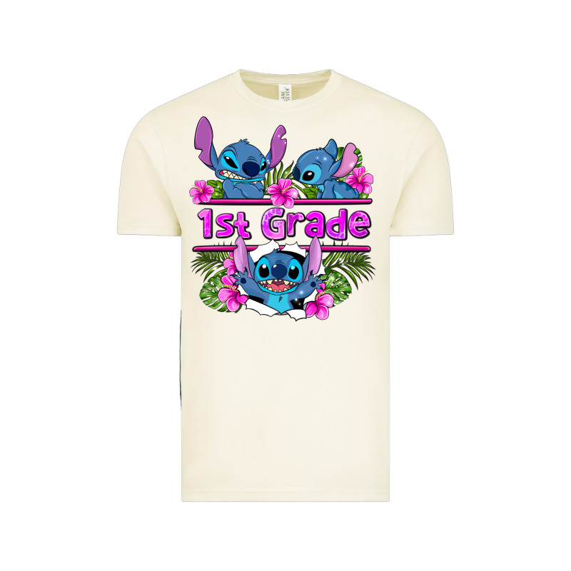 Preview Flower Stitch 1st Grade Vintage Tee by AdoDesignShop | Teevron